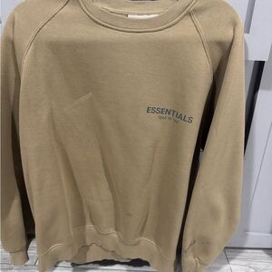 Fear of God Essentials Beige Crewneck Sweater